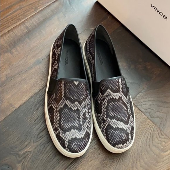 NIB ~ VINCE BLAIR 5 SNAKE SLIP ON SNEAKERS sz 8.5 - Picture 8 of 15